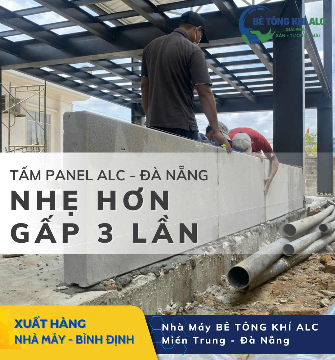 Tấm panel tường ALC tại Đà Nẵng