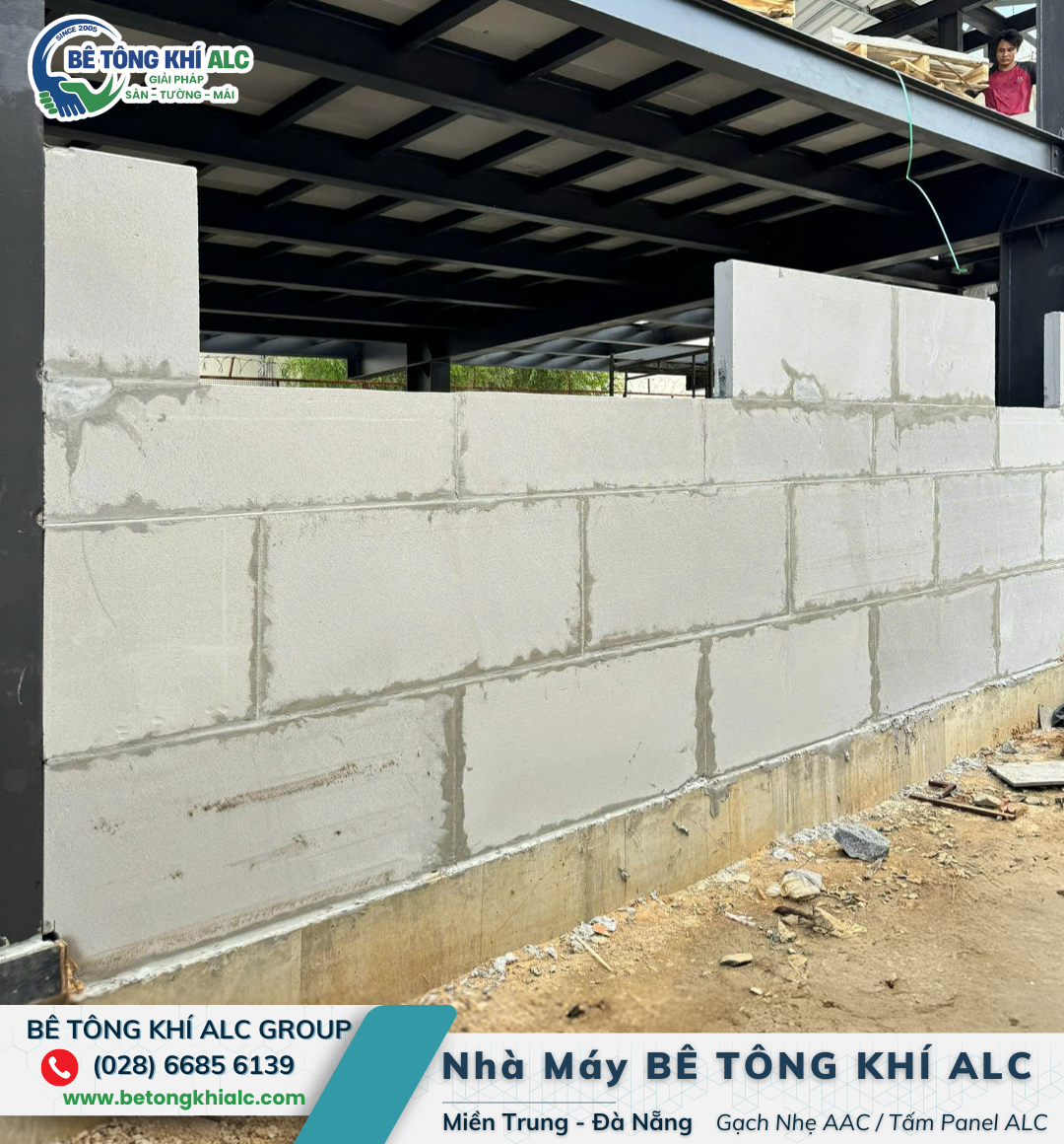 tâm bê tông nhẹ làm tường