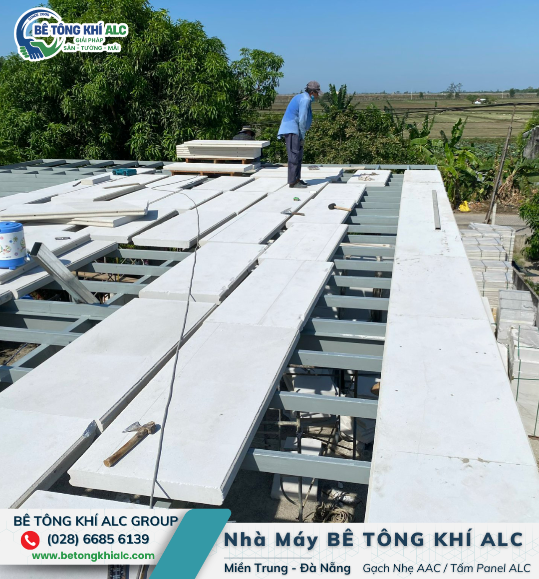 tấm bê tông nhẹ làm sàn