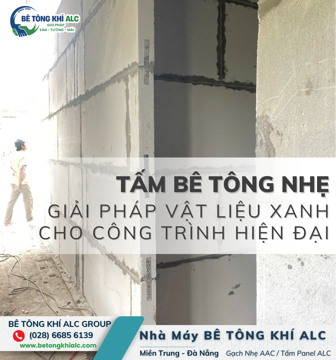 tấm bê tông nhẹ giải pháp vật liệu xanh cho công trình hiện đại