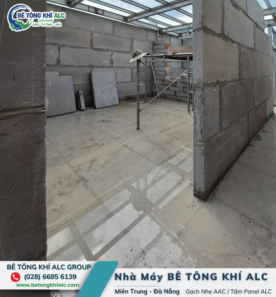 tấm bê tông nhẹ Đắk Lắk lắp đặt vách ngăn